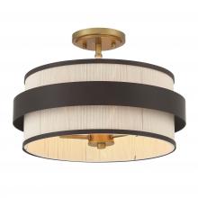Minka-Lavery 3685-886 - HARBOR WRAP - 3 LIGHT SEMI FLUSH