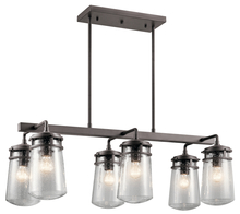  49835AZ - Outdoor Linear Chandelier 6Lt