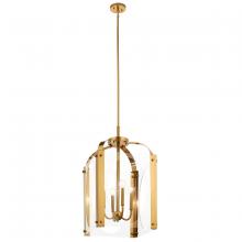  52024FXG - Pytel™ 4 Light Foyer Pendant Fox Gold