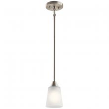  52235NI - Skagos™ 1 Light Mini Pendant Brushed Nickel