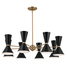  52567CPZBK - Chandelier 16Lt