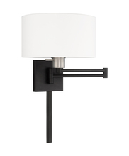  40036-04 - 1 Lt Black Swing Arm Wall Lamp