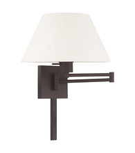  40038-07 - 1 Lt Bronze Swing Arm Wall Lamp