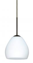 Besa Lighting 1BC-412207-BR - Besa Bolla Pendant Bronze Opal Matte 1x50W Candelabra