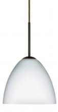  1BC-757207-MED-BR - Besa Sasha Pendant Bronze Opal Matte 1x50W B10 Med