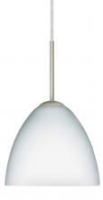  1BC-757207-MED-SN - Besa Sasha Pendant Satin Nickel Opal Matte 1x50W B10 Med