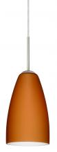  1JC-151180-LED-SN - Besa Riva 9 LED Pendant Amber Matte Satin Nickel 1x9W LED