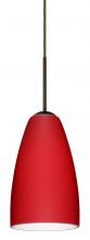  1JC-1511RM-BR - Besa Riva 9 Pendant Bronze Ruby Matte 1x75W Medium Base