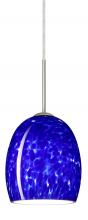  1JC-169786-LED-SN - Besa Lucia LED Pendant Blue Cloud Satin Nickel 1x9W LED