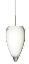  1JC-412506-SN - Besa Juli Pendant Satin Nickel Opal Glossy 1x100W Medium Base