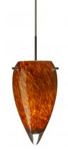  1JC-412518-LED-BR - Besa Juli LED Pendant Amber Cloud Bronze 1x9W LED