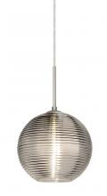  1JC-461602-SN - Besa Kristall 8 Pendant Satin Nickel Smoke 1x75W Medium Base