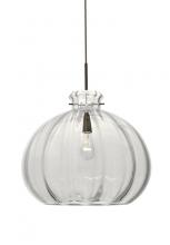  1JC-464588-SN - Besa Pendant Pinta 12 Clear Satin Nickel 1x100W Medium Base