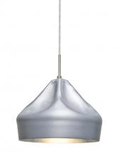  1JC-LOTUS-LED-SN - Besa Lotus Pendant, Satin Nickel Finish, 1x9W LED