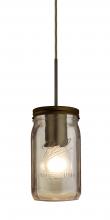  1JC-MILO4SM-BR - Besa Pendant Milo 4 Bronze Smoke 1x40W Medium Base A15