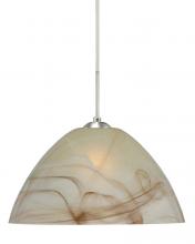  1JT-420183-LED-SN - Besa Tessa LED Pendant Mocha Satin Nickel 1x9W LED