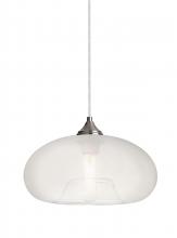  1JT-BANAFR-SN - Besa Pendant Bana Satin Nickel Frost 1x60W Medium Base