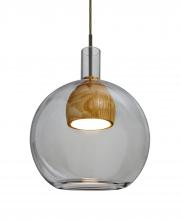  1JT-BENJISMMD-LED-BR - Besa, Benji Cord Pendant, Smoke/Medium, Bronze Finish, 1x9W LED