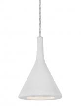  1JT-GALAWH-LED-SN - Besa Gala Pendant, White, Satin Nickel Finish, 1x9W LED