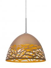  1JT-KIEVCP-LED-SN - Besa Kiev Pendant, Copper, Satin Nickel Finish, 1x9W LED