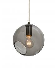  1JT-MAESTRO8SM-BR - Besa, Maestro 8 Cord Pendant, Smoke, Bronze Finish, 1x60W Medium base