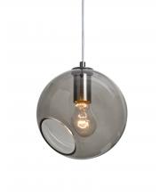  1JT-MAESTRO8SM-SN - Besa, Maestro 8 Cord Pendant, Smoke, Satin Nickel Finish, 1x60W Medium base