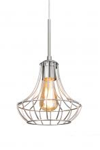  1JT-SPEZ07-EDIL-SN - Besa Pendant Spezza 7 Satin Nickel 1x8W LED Filament