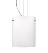  1KG-400607-SN - Besa Pendant Tamburo 8 Satin Nickel Opal Matte 1x100W Medium Base