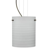  1KG-4006KR-LED-BR - Besa Tamburo 8 Pendant Chalk Bronze 1x11W LED