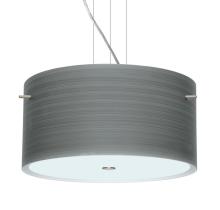  1KV-4008TN-SN - Besa Pendant Tamburo 16 Satin Nickel Titan 3x100W Medium Base