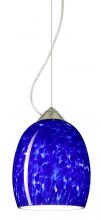  1KX-169786-LED-SN - Besa Lucia LED Stem Pendant Blue Cloud Satin Nickel 1x9W LED