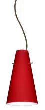  1KX-4124RM-BR - Besa Cierro Cable Pendant Ruby Matte Bronze 1x100W Medium Base