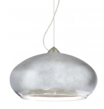  1KX-4345SF-SN - Besa Brio 14 Cable Pendant Satin Nickel Silver Foil 1x75W Medium Base