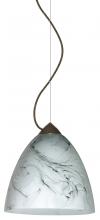  1KX-4470MG-BR - Besa Vila Cable Pendant Bronze Marble Grigio 1x60W Medium Base