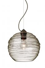 Besa Lighting 1KX-462702-BR - Besa Wave 10 Pendant Bronze Smoke 1x60W Medium Base