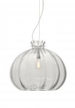  1KX-464588-EDIL-SN - Besa Pendant Pinta 12 Clear Satin Nickel 1x8W LED Filament