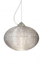  1KX-4913GL-SN - Besa Pape 12 Pendant 1Kx Glitter Satin Nickel 1x75W Medium Base