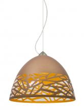  1KX-KIEVCP-SN - Besa Kiev Pendant, Copper, Satin Nickel Finish, 1x60W Medium Base