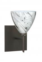  1SW-1779MG-LED-BR-SQ - Besa Wall With SQ Canopy Mia Bronze Marble Grigio 1x5W LED