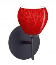 Besa Lighting 1SW-5605RC-BR - Besa, Tay Tay Mini Sconce, Red Cloud, Bronze Finish, 1x40W G9 Base