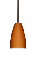  1TT-151180-LED-BR - Besa Riva 9 LED Pendant 1Tt Amber Matte Bronze 1x9W LED