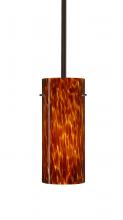  1TT-412318-LED-BR - Besa Stilo 10 LED Pendant Amber Cloud Bronze 1x9W LED