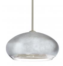  1TT-4345SF-LED-SN - Besa Brio 14 Stem Pendant Satin Nickel Silver Foil 1x9W LED