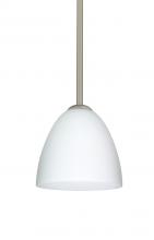  1TT-447007-LED-SN - Besa Vila LED Pendant Opal Matte Satin Nickel 1x9W LED