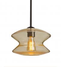  1TT-ZENGD-EDIL-BR - Besa, Zen Stem Pendant , Gold Bubble, Bronze Finish, 1x8W LED Filament