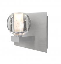  1WF-BOCABB-SN - Besa, Boca Vanity, Clear Bubble, Satin Nickel Finish, 1x40W Halogen