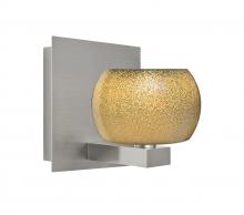  1WF-KENOGD-SN - Besa, Keno Vanity, Gold Sand, Satin Nickel Finish, 1x60W Halogen