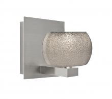  1WF-KENOSM-LED-SN - Besa, Keno Vanity, Smoke Sand, Satin Nickel Finish, 1x3W LED