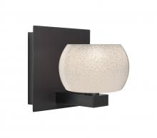  1WF-KENOWH-BR - Besa, Keno Vanity, White Sand, Bronze Finish, 1x60W Halogen