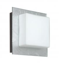  1WS-7735SF-BR - Besa Wall Alex Bronze Opal/Silver Foil 1x50W G9